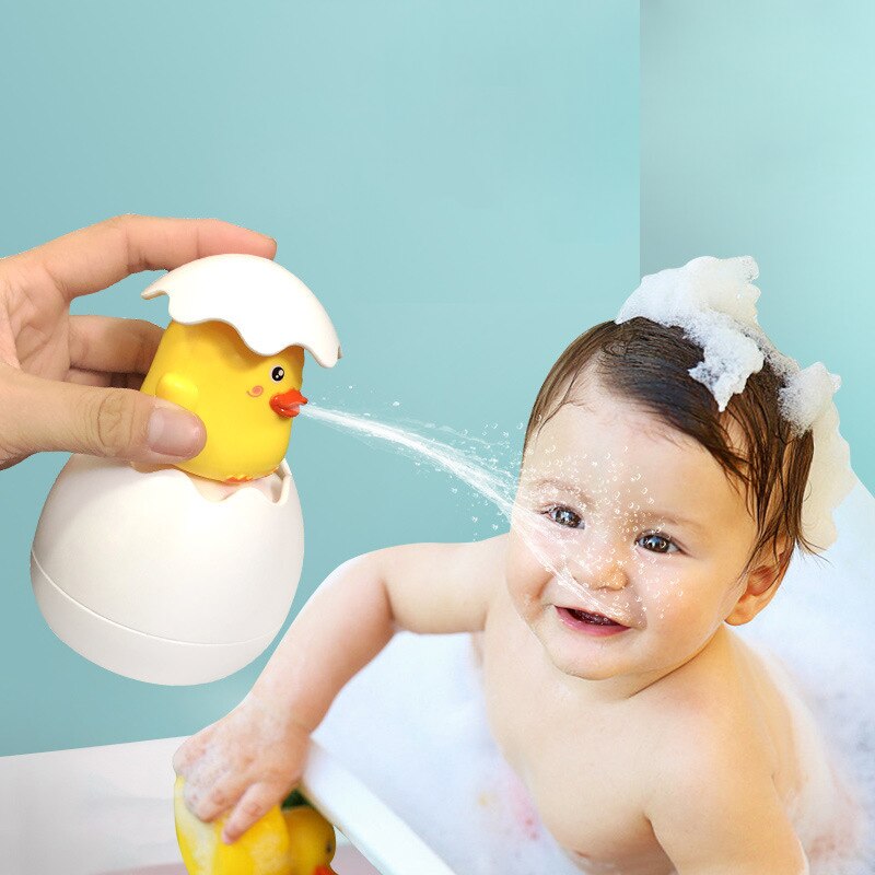 Babybadje Speelgoed Leuke Pinguïn Eieren Spray Water Peuters Bad Douche Sprinkler Badkamer Zwemmen Speelgoed Voor Kinderen Cadeaus Voor Kinderen