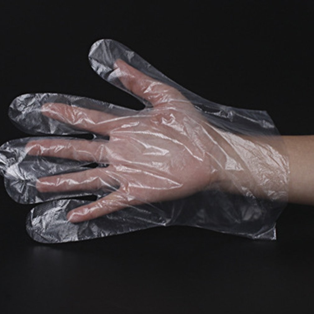 Épais jetable gant Transparent boulangerie nettoyage santé PE respectueux de l'environnement Film 100 pièces gant en plastique