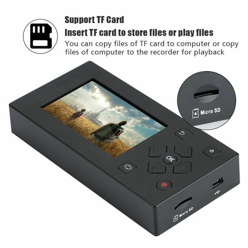 Caméscope Hi8 convertisseur de bande Capture Audio vidéo à enregistreur AV numérique