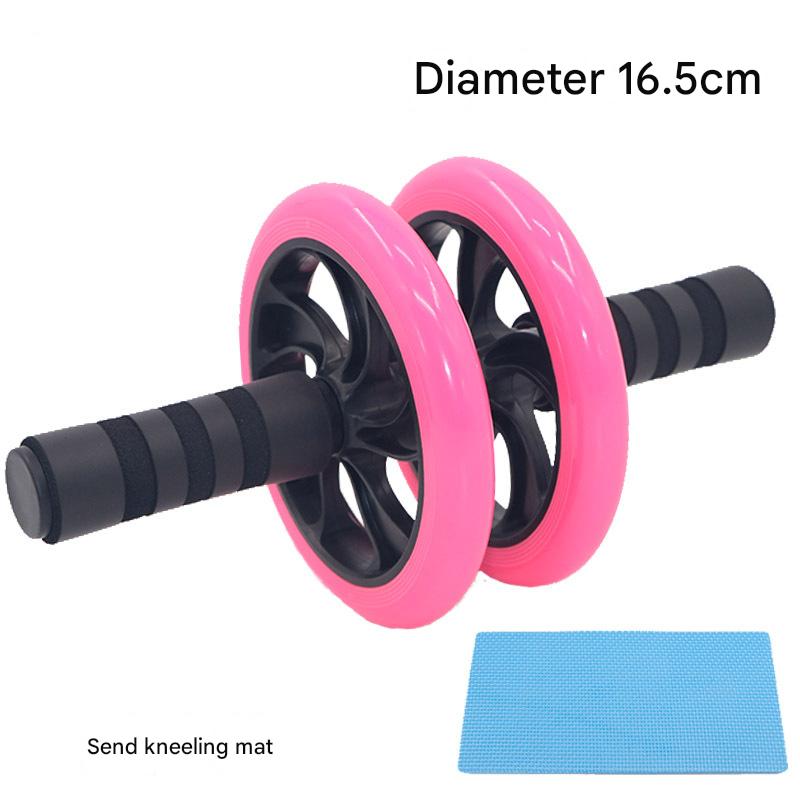Roue abdominale sans bruit, rouleaux Ab avec tapis pour l'exercice, équipement de Fitness, accessoire d'exercice de la taille et des muscles abdominaux: Rose