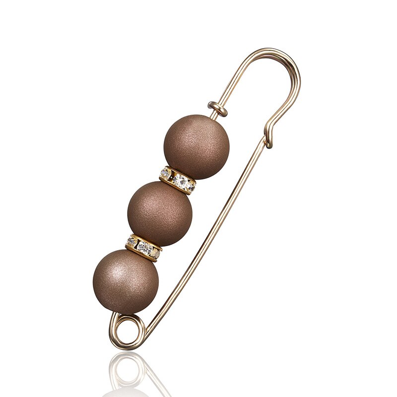 Grote Grote Kralen Veiligheidsspelden Gesimuleerde Pearl Rhinestone Broche Metalen Pin Gesp Voor Vrouwen Meisjes Sjaal Jas Zak Jurk Sieraden