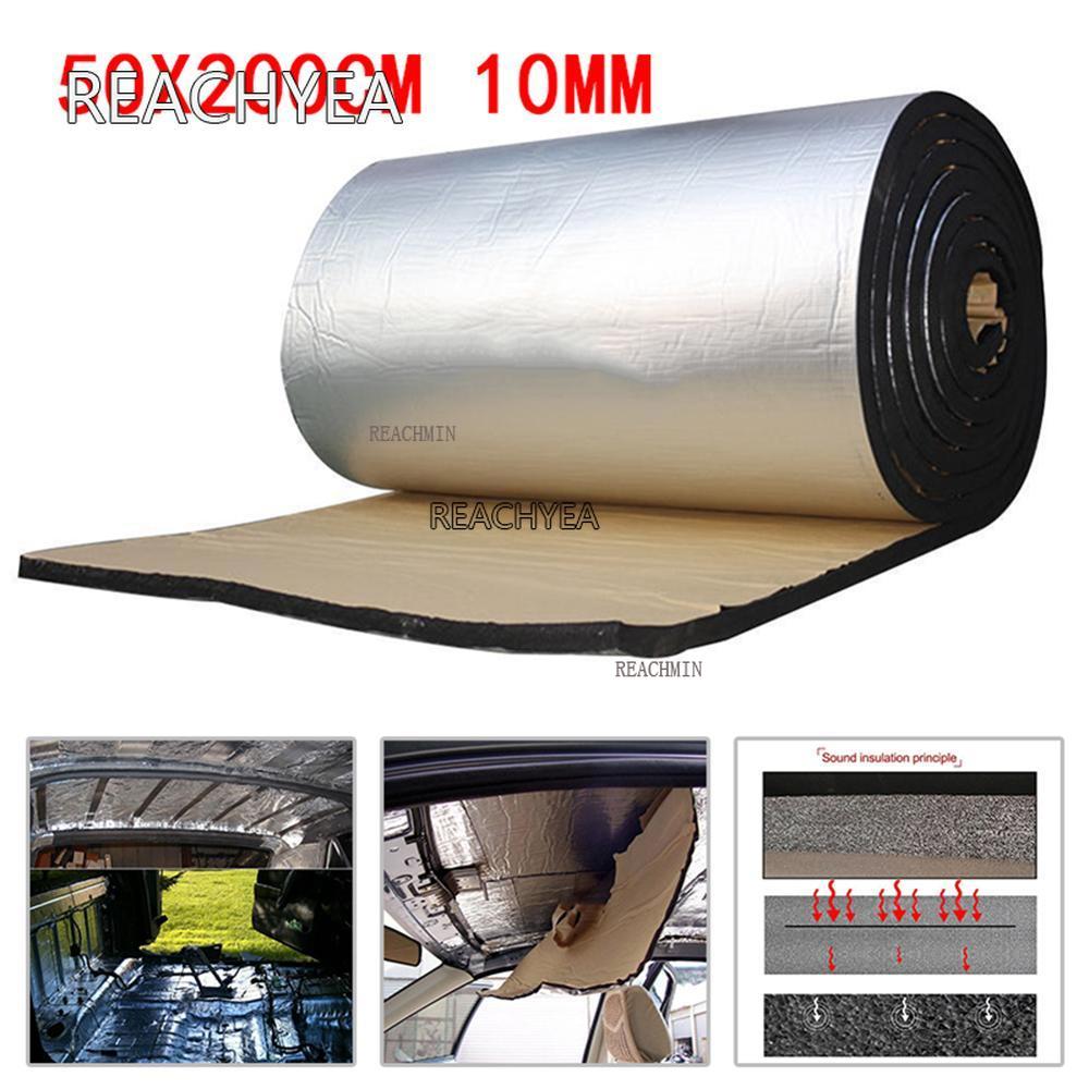 10mm Car Truck Firewall Heat Sound Deadener Insulation Mat Noise Insulation Wool Car Heat Sound Thermal Proofing Pad 100*100cm