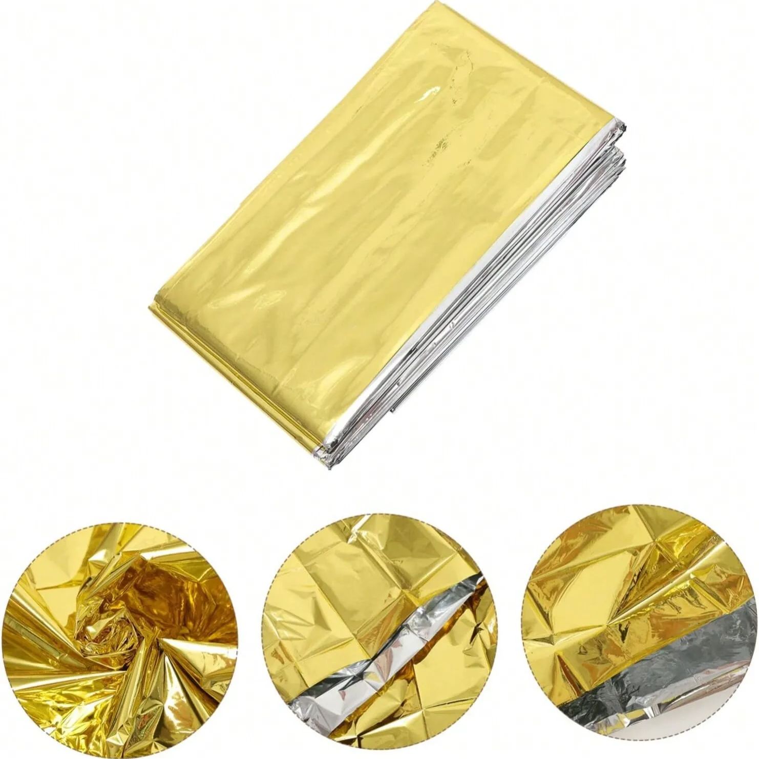 【vær trygg og koselig】gullfarget campingteppe til ekstremvær – gjør kalde netter om til varme minner under stjernene!