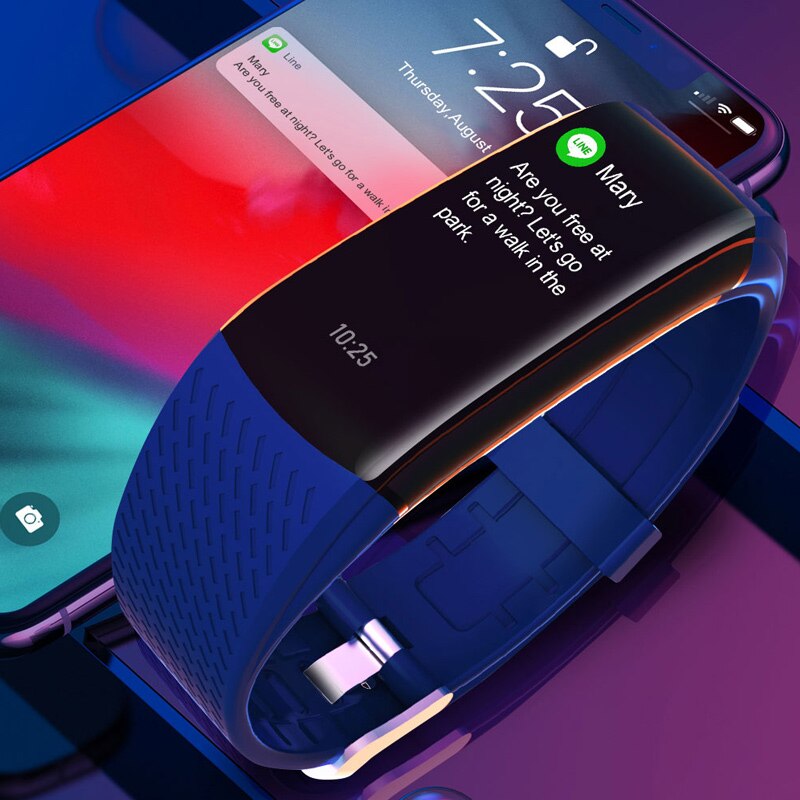 Smart Fitness Bracelet Blood Pressure Measurement Fitness Tracker Waterproof Smart Band Watch Heart Rate Tracker For Women Men