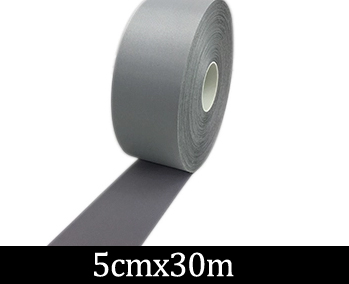 Hoge Zichtbaarheid Grade Naaien Reflecterende Stof Rand Trim Tape Voor Kleding Cap Zak Voor Veiligheid: 5cmx30m