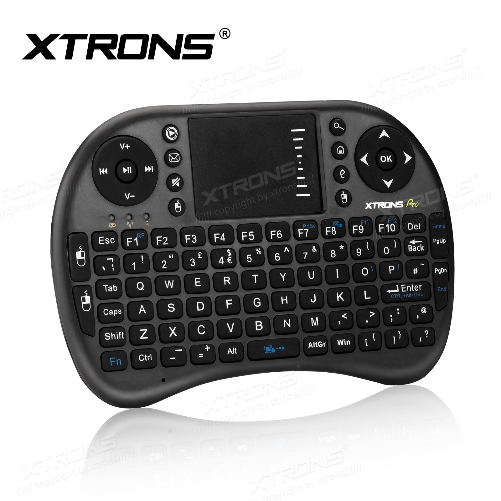 XTRONS AMK003 2.4GHz Wireless Mini Remote control Keyboard Mouse Touchpad for Car PC Pad Laptop XBOX, 360 PS3 TV Box