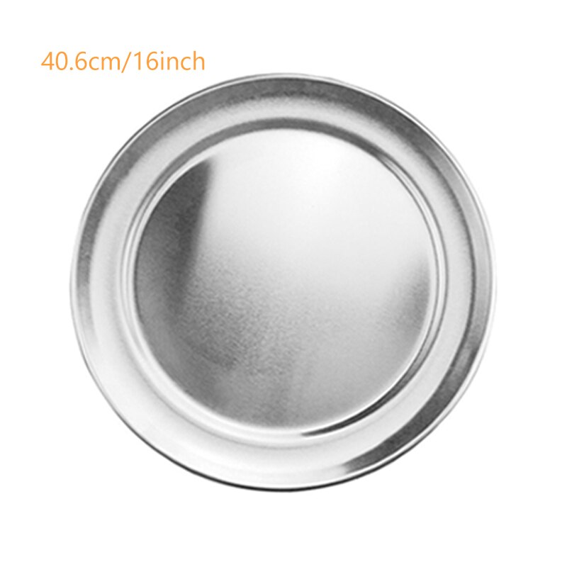 6/8/10/12/14/16 Inch Aluminum Pizza Pan Wide Rim Round Pizza Oven/Baking Tray Reusable Non Stick Baking Sheet Pizza Tray 039: Aluminum 16 inch