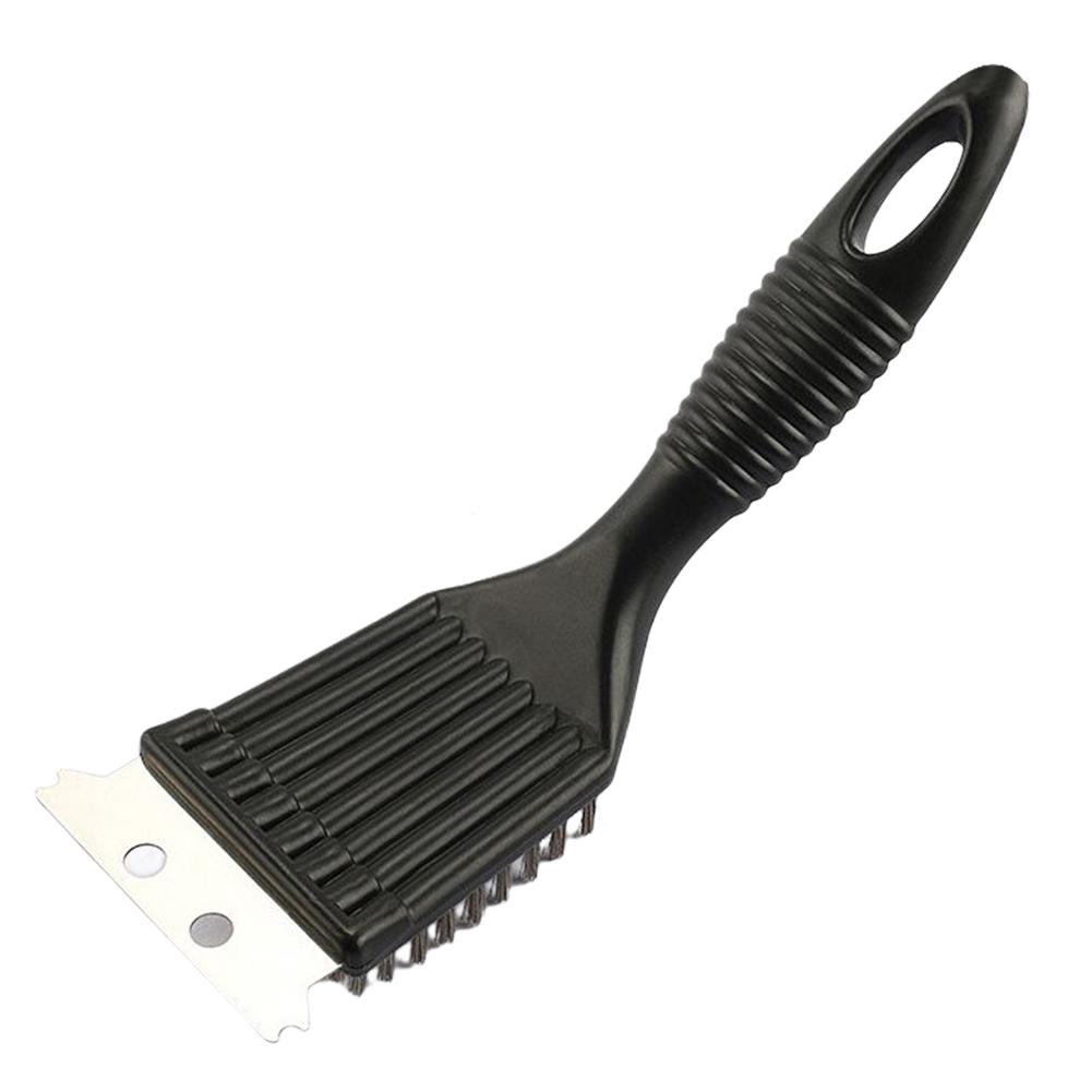 Multi-Function BBQ Barbecue Grill Cleaning Brush Oven Scraper Steel Wire Cleaner Tool Outdoor Barbecue Tools Kitchen Tools: Default Title