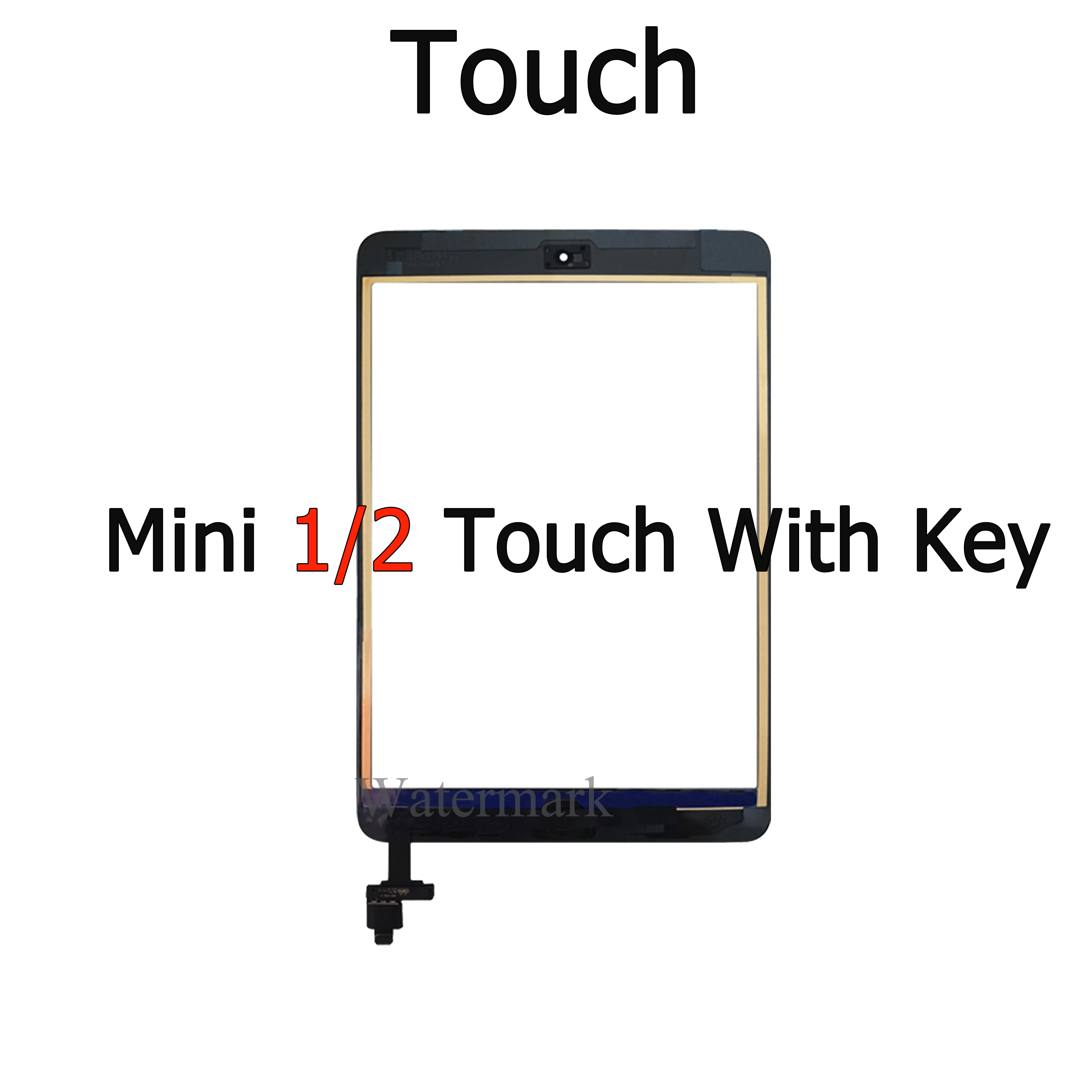 Lcd En Touch Screen Display Getest Voor Apple Ipad Mini1 Mini2 Mini3 A1432 A1454 A1455 A1489 A1490 A1491 A1600 A1601 mini 1 2 3: Mini1 2 Black Touch