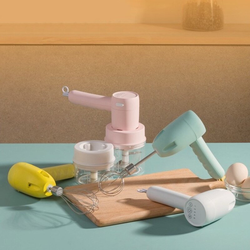 Wireless Electric Handheld Hand Mixer Frappe Milk Coffee Egg Frother Grinder Home House Dining Food Processor Tools 425B