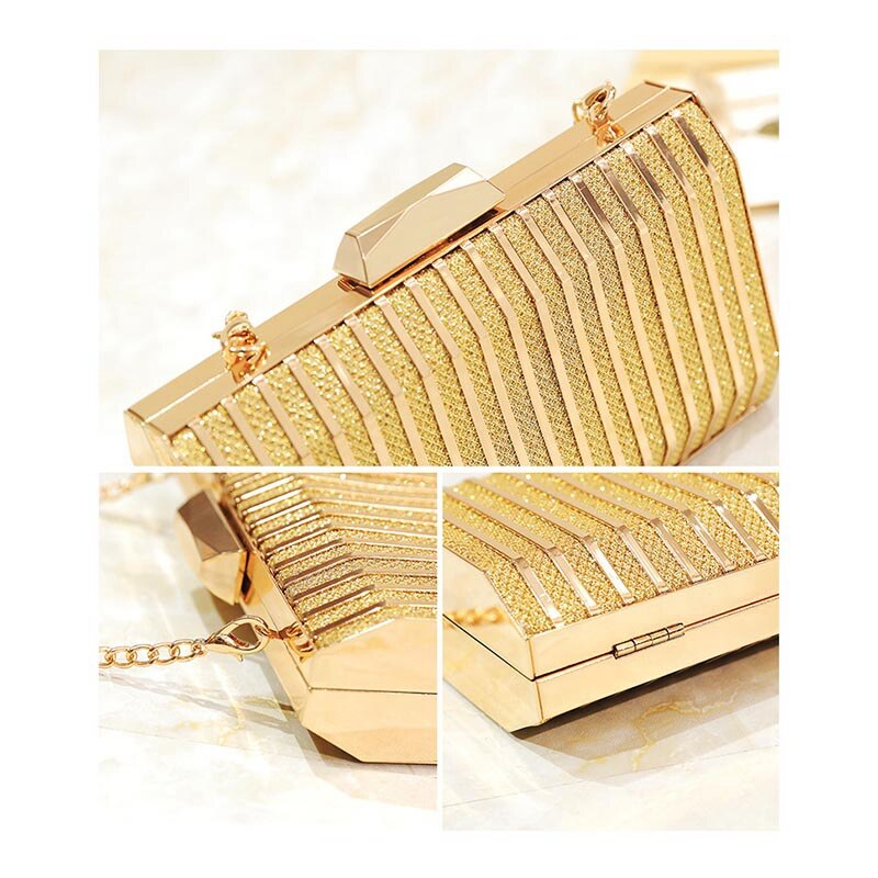 Eisen Box Abendessen Abendkleid Kleine Tasche Tag Kupplung Dame Night Clutch Bag Weibliche Party Brieftasche