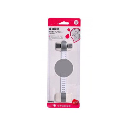 1Pcs Cabinet Lock Child Safety Baby Protection From Children Safe Locks Baby Security Drawer Latches for Refrigerators: Gray