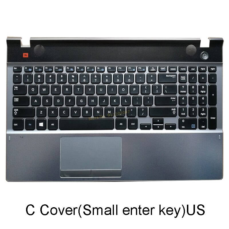 Voor Samsung NP550P5C 500P5C Serie Laptop Palmrest Met Toetsenbord Uk Us/Bottom Case Shell C D E Cover