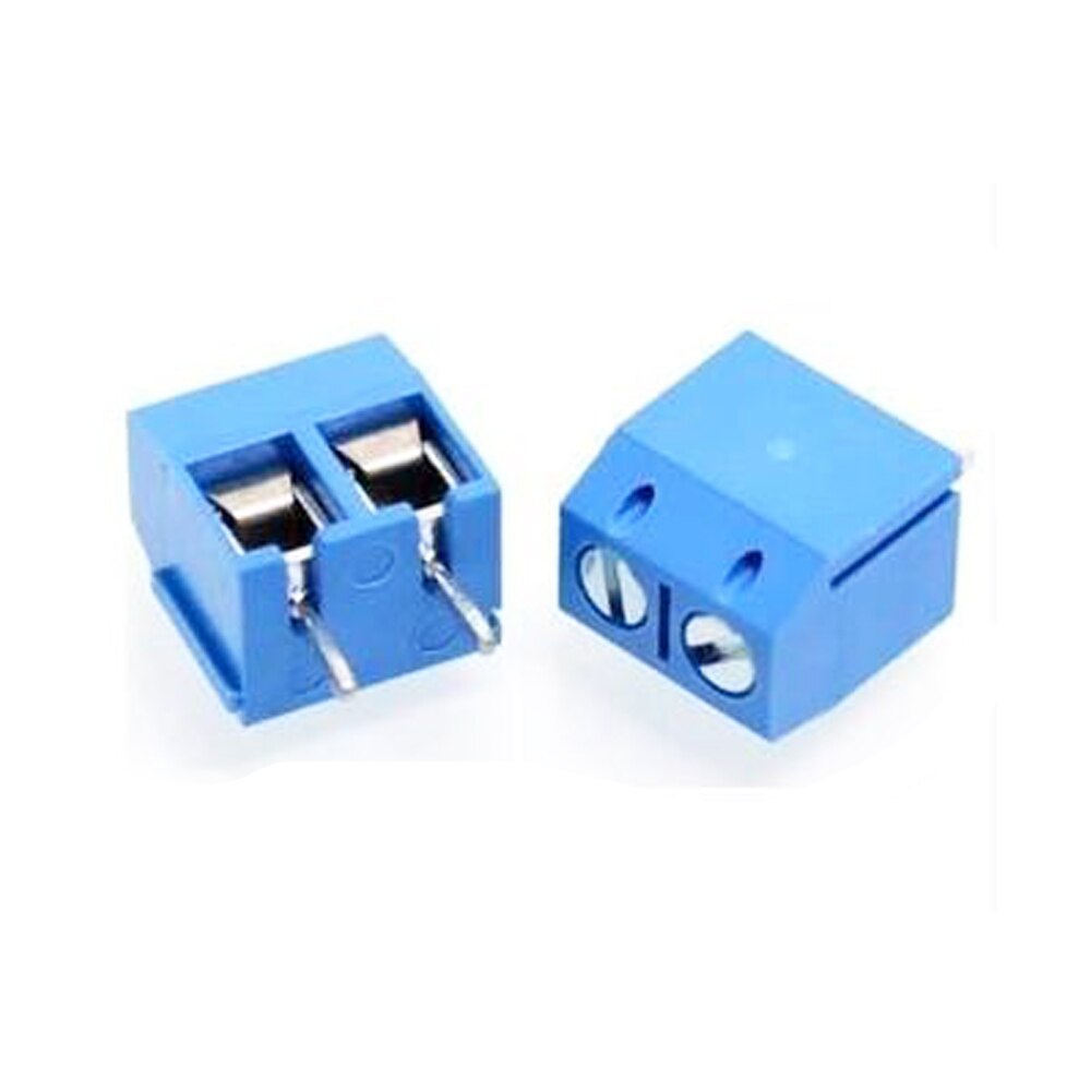 20PCS KF301-2P 5.08mm Blue Screw Terminal Blocks – PCB Mount Connectors