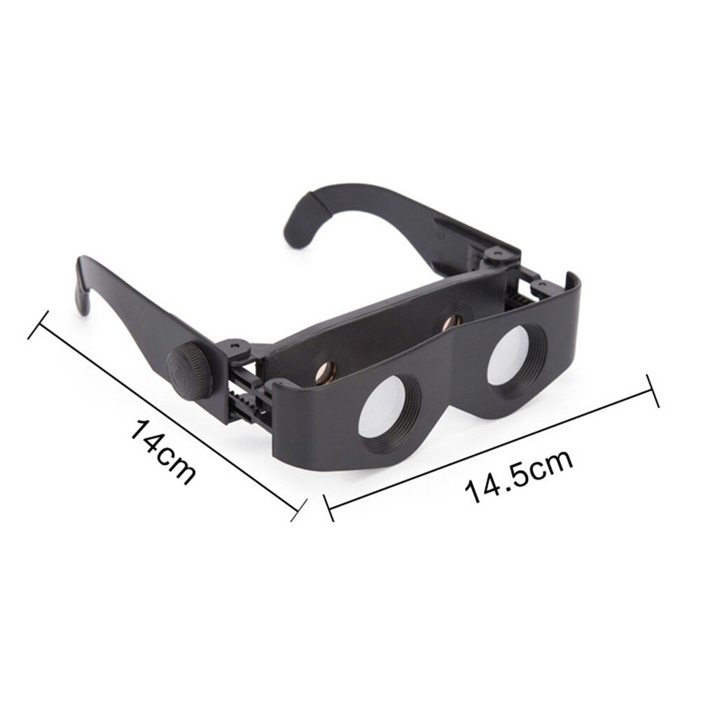 Portable Fishing Telescope Glasses Style Binoculars 6X Magnifier Adjustable Eyewear with Storage Case