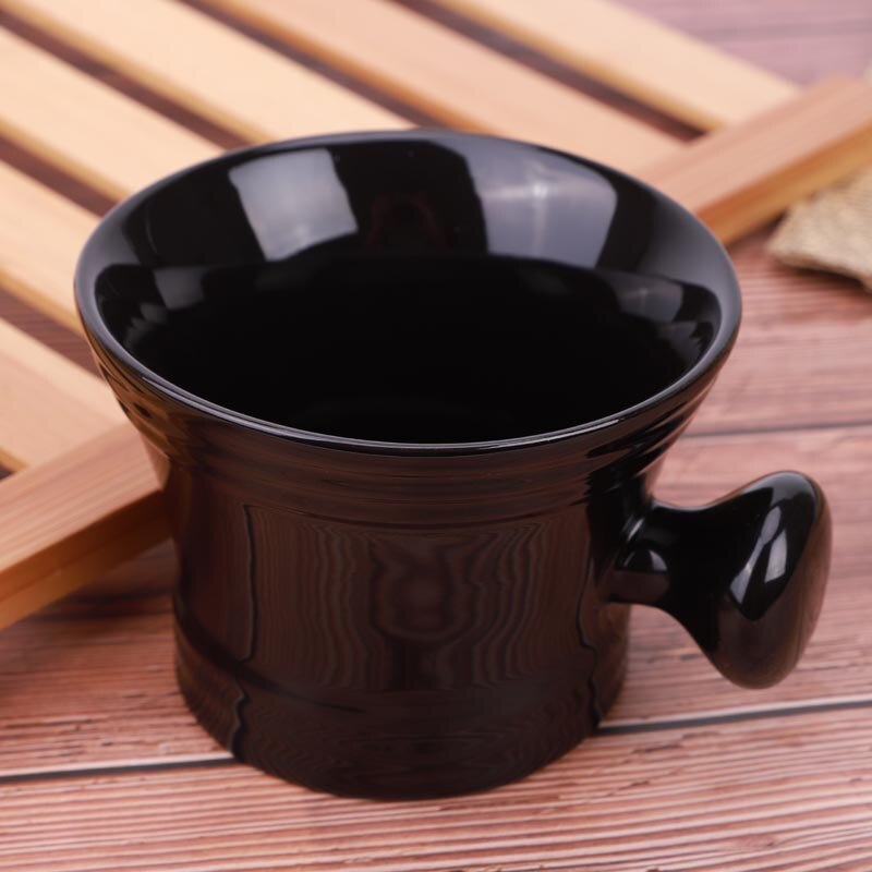 Yaqi Black Color ABS Plastic Shaving Bowl For Men Shaving Brush