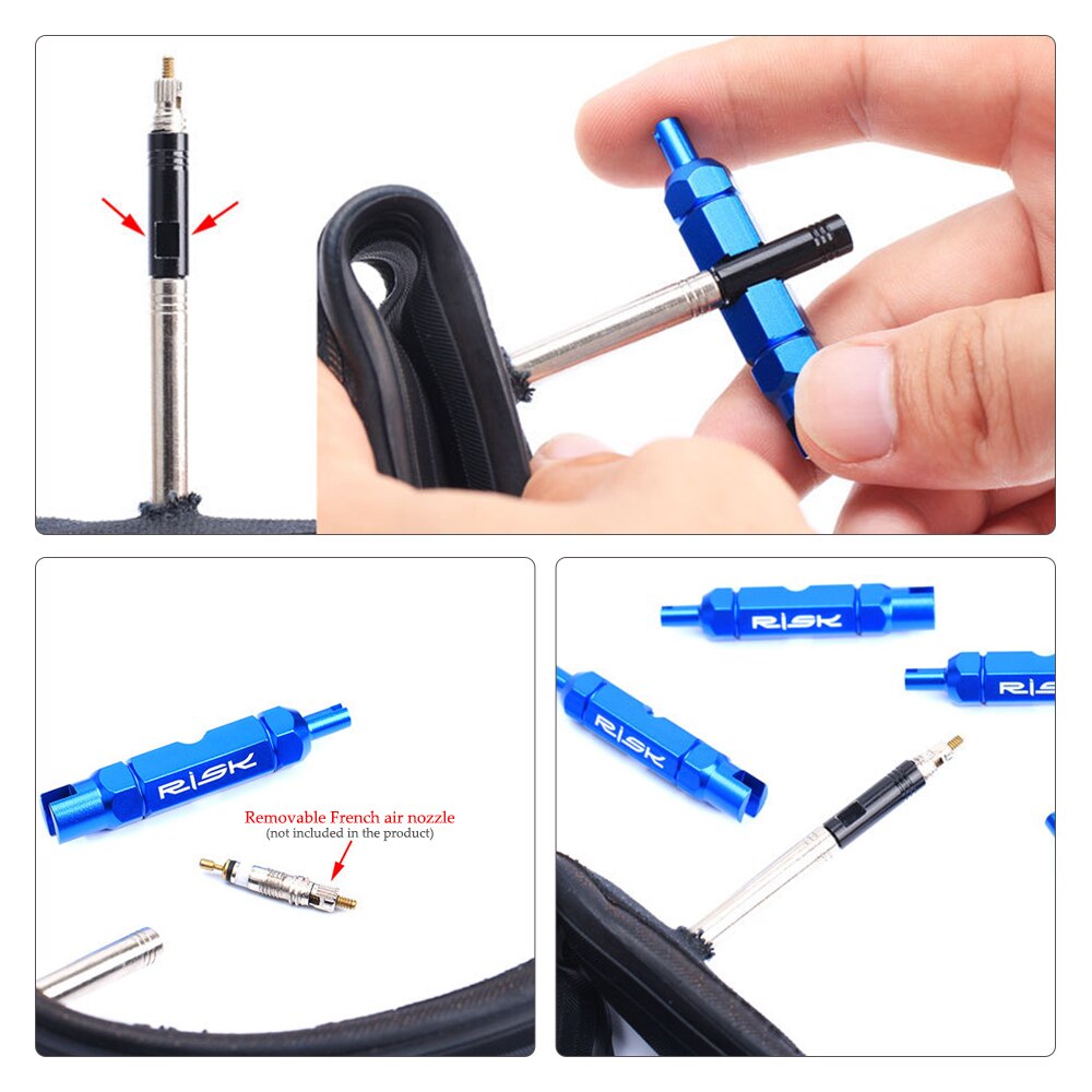 4 1 Bicycle Valve Tools Multifunction / Valve Disassembly Installation Tool For MTB Road Bike