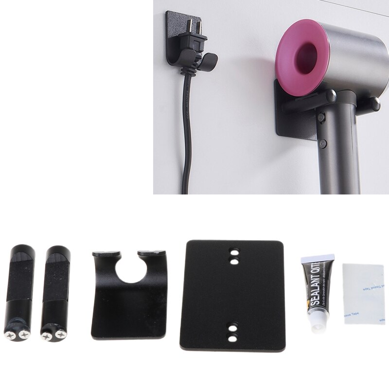 Metal Wall Mount Bracket Waterdicht Punch-Gratis Opslag Haak Hanger Voor Dyson Föhn Power Kabel Houder
