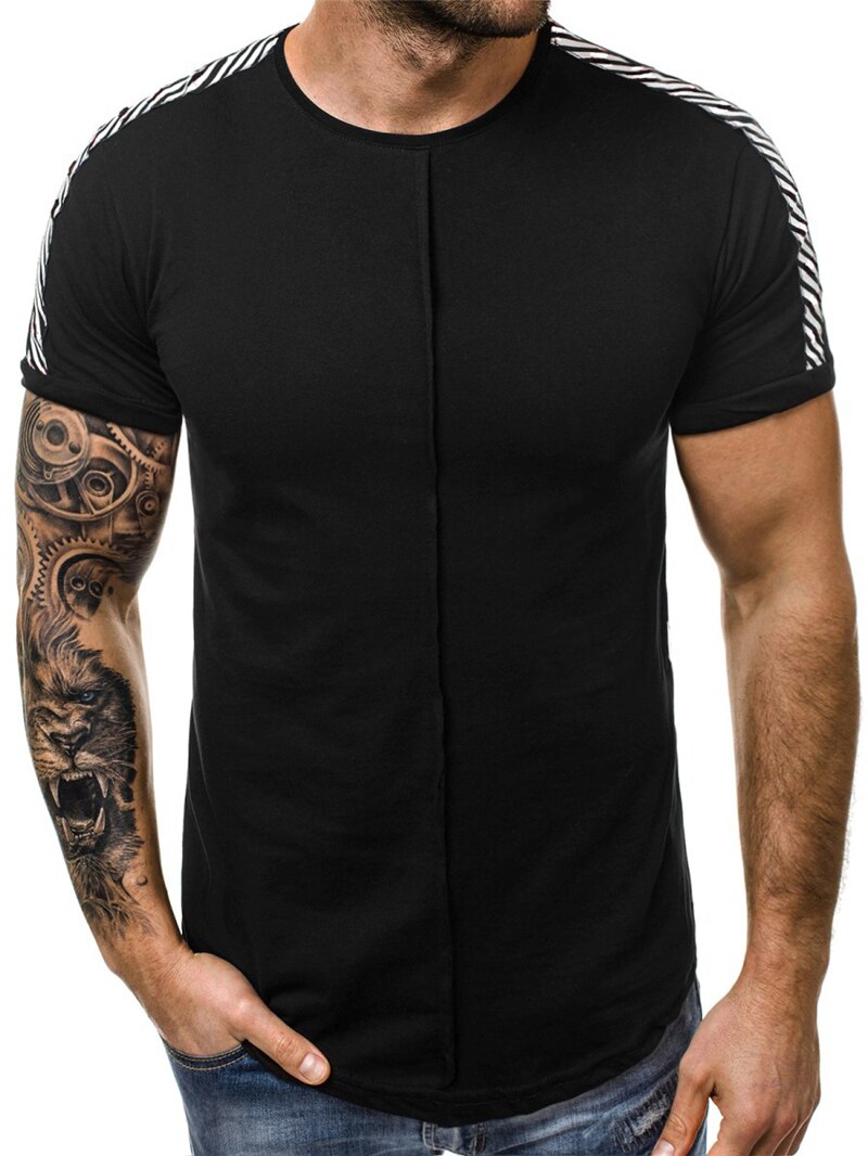 Kompression t-shirt herr gym fitness tight t-shirt sommar kortärmad snabbtorkande t-shirt manliga träningskläder