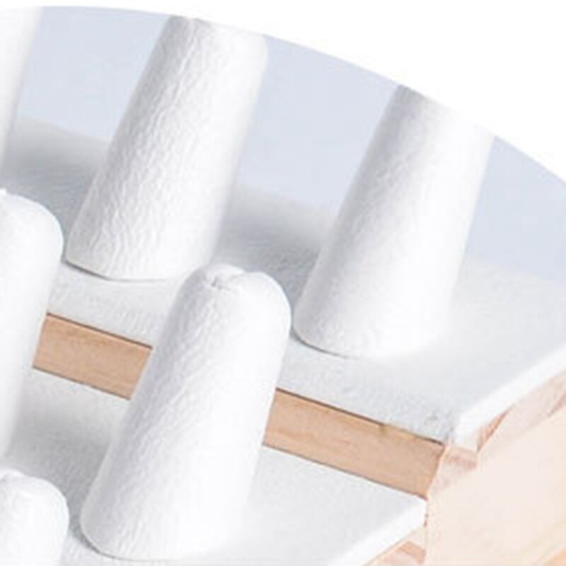 Blanc PU doigt anneau vitrine d'affichage support organisateur bijoux stockage compteur