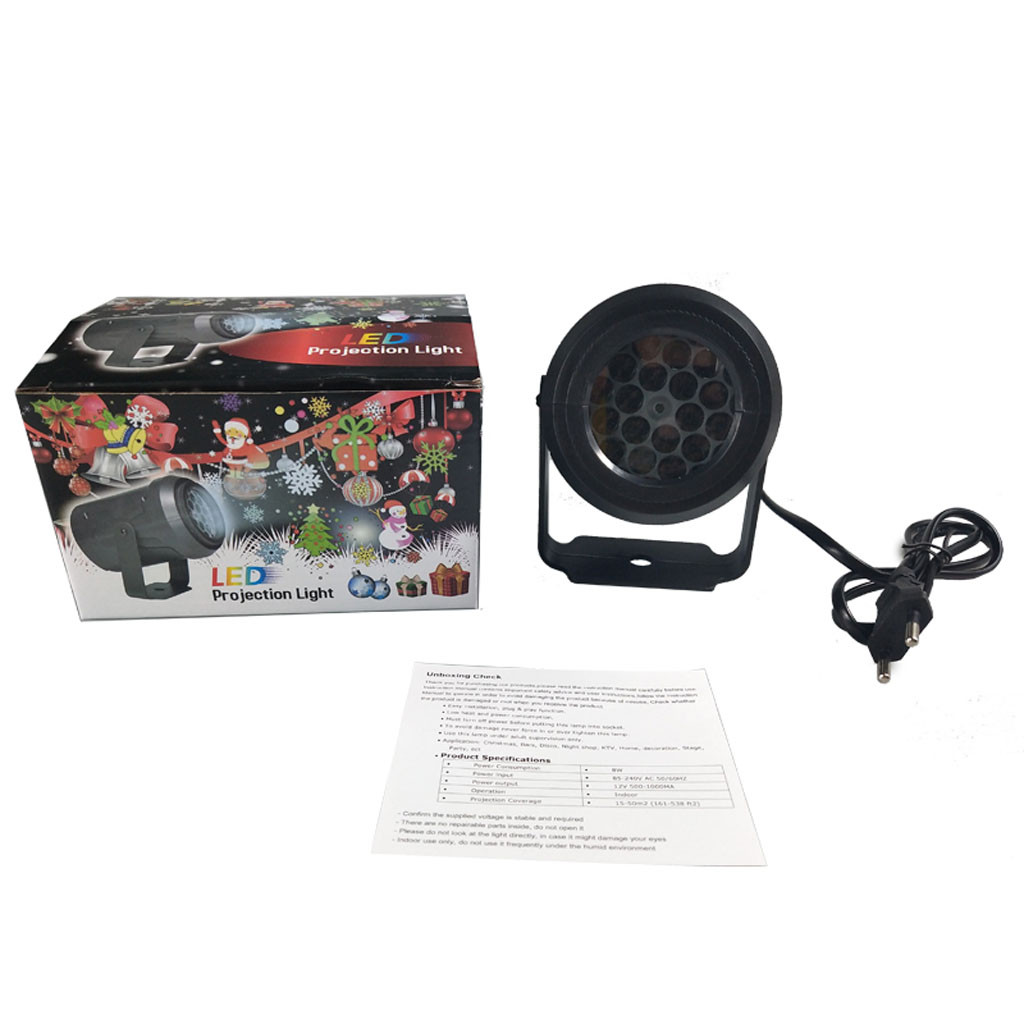 Outdoor Waterproof LED Christmas Snow Projector Lamp Projector Birthday Halloween Wedding Projector Lights Movie light#g3