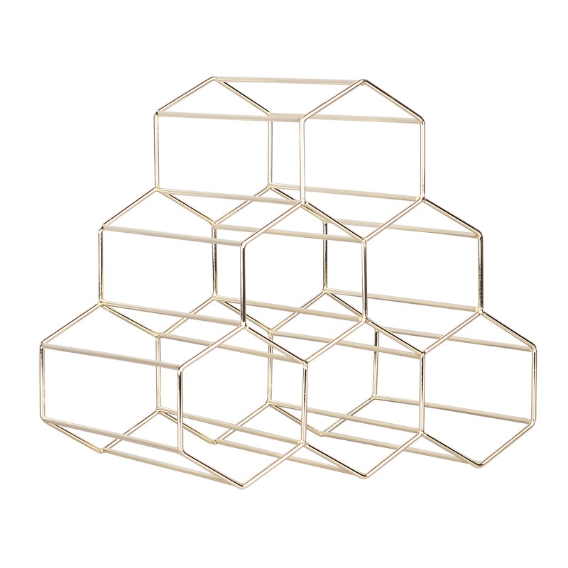 Geometrinen 6 ristikkoa viinihylly viinihylly metalli rypäle viiniteline viini viski näyttö hylly baari viinikaappi viininäyttö