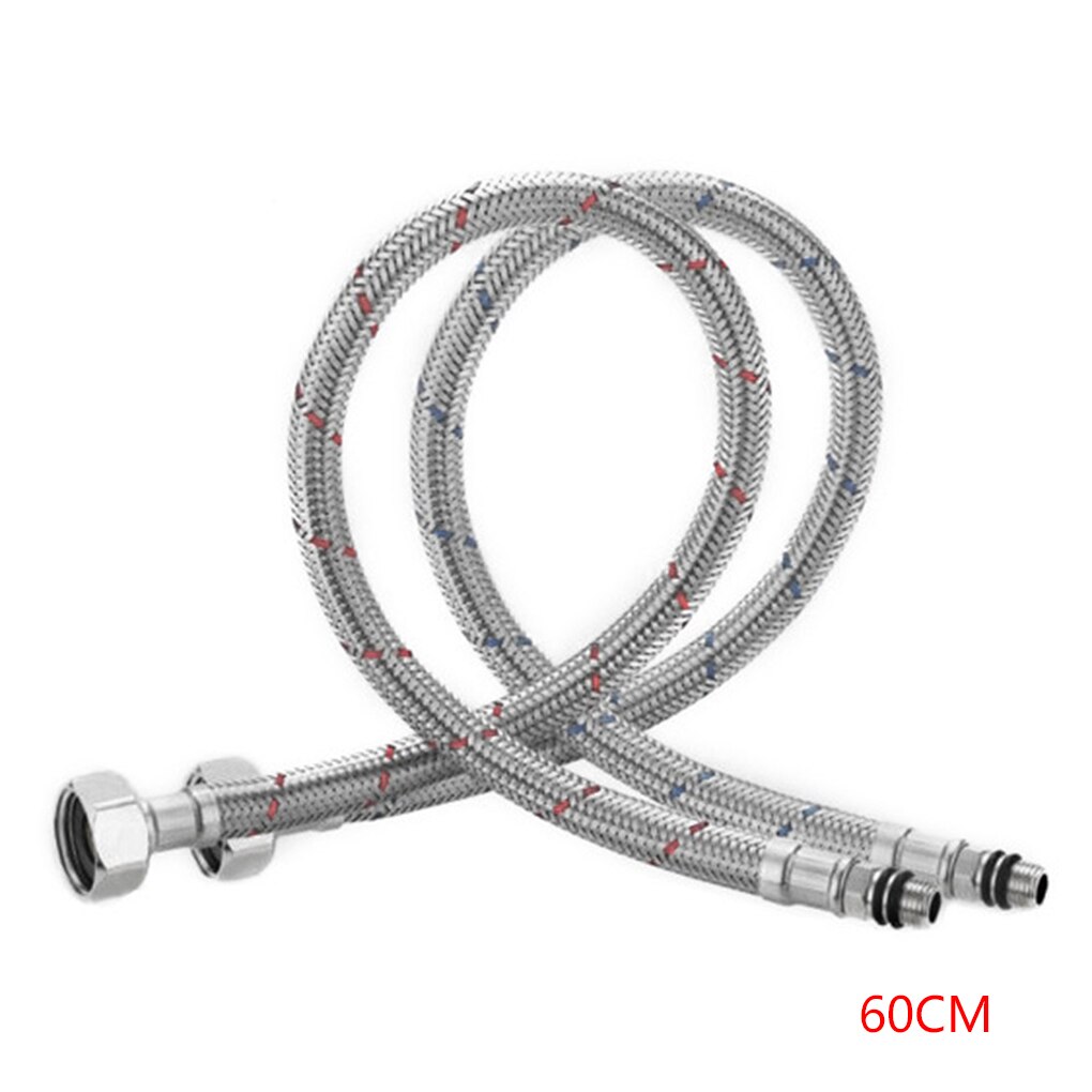 Stijl Water Lijn Sanitair Slangen Gevlochten G1/4 Koud Water Rvs Supply Kraan Connector Gestreepte Slangen: Size 60cm