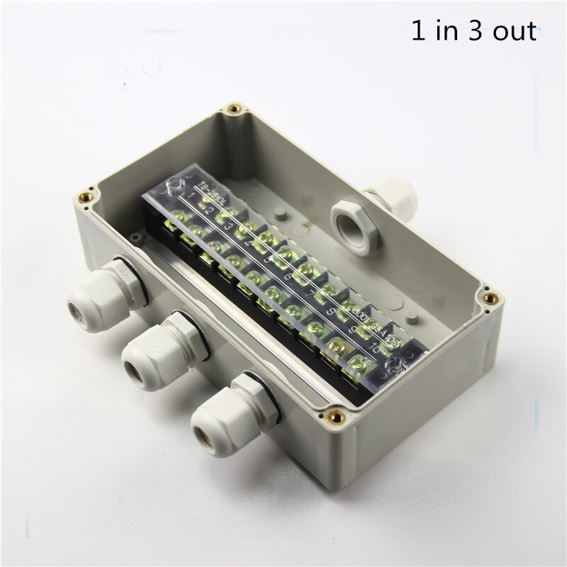 Waterproof Electrical Outdoor Junction Box with terminal 158*90*60mm Sealed Switch Plastic Enclosure Case Electrical Box