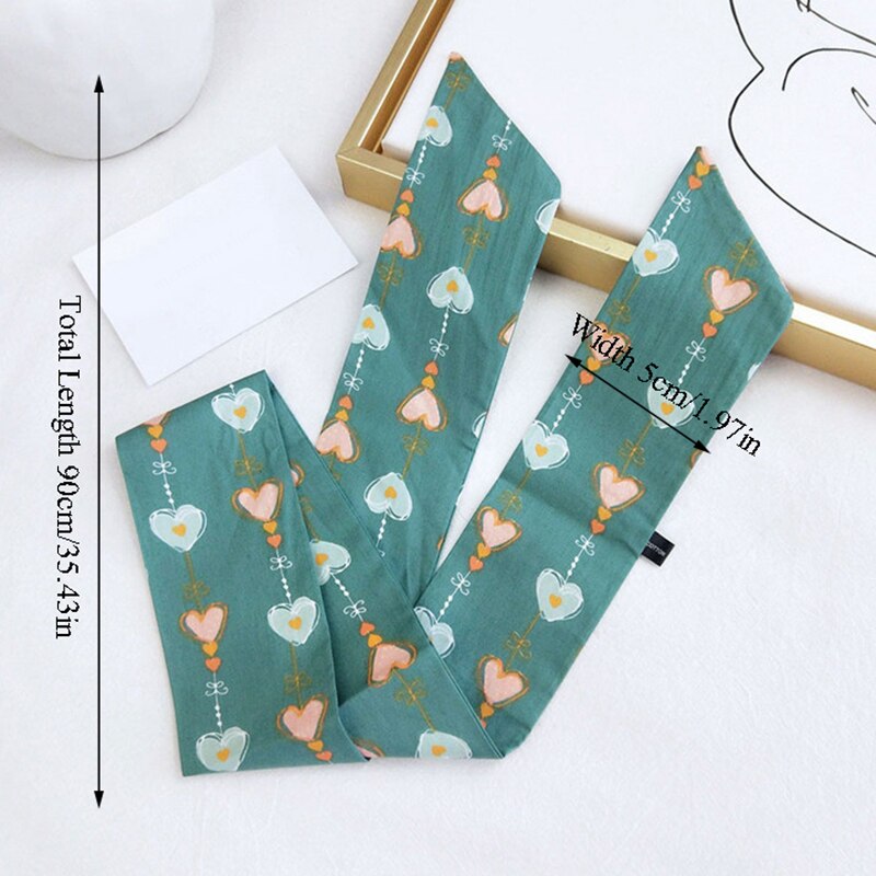 Fyrkantig halsduk dam siden hår märke små foulard sjalar och omslag dam kontorssjal blomtryck