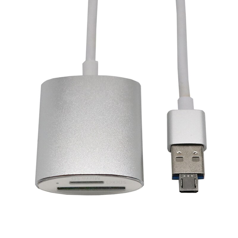 USB-C 3.0 High-Speed Kaartlezer Aluminium Type-C 9Pin Otg Mobiele Telefoon/Computer Universele Ondersteunende sd/Tf Geheugenkaart