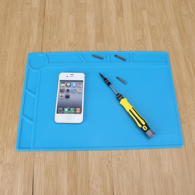 Warmte Isolatie Siliconen Pad Bureau Mat Onderhoud Bureau Platform Voor BGA Solderen Reparatie Station Met Magnetische Sectie