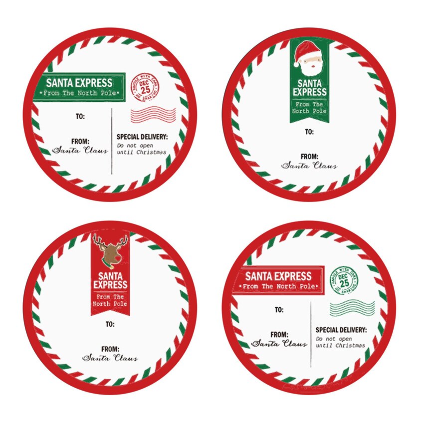 1 cal wesołych świąt naklejki świąteczne cukierki choinkowe torba pieczęć robić naklejenia prezenty bożonarodzeniowe karty dekoracyjne pocztówka etykiety noworoczne ozdoby