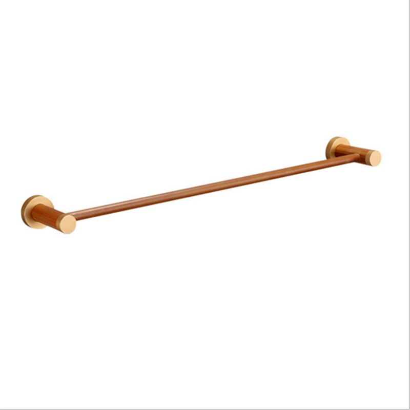 Houten handdoekhouder voor in de badkamer, set badkameraccessoires, toiletborstelhouder, set badkameraccessoires, toiletrolhouder voor aan de muur: Hout c