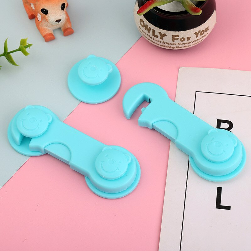 5pcs/lot Multi-function Child Baby Safety Lock Cupboard Cabinet Door Drawer Safety Locks Children Security Protector Baby Care