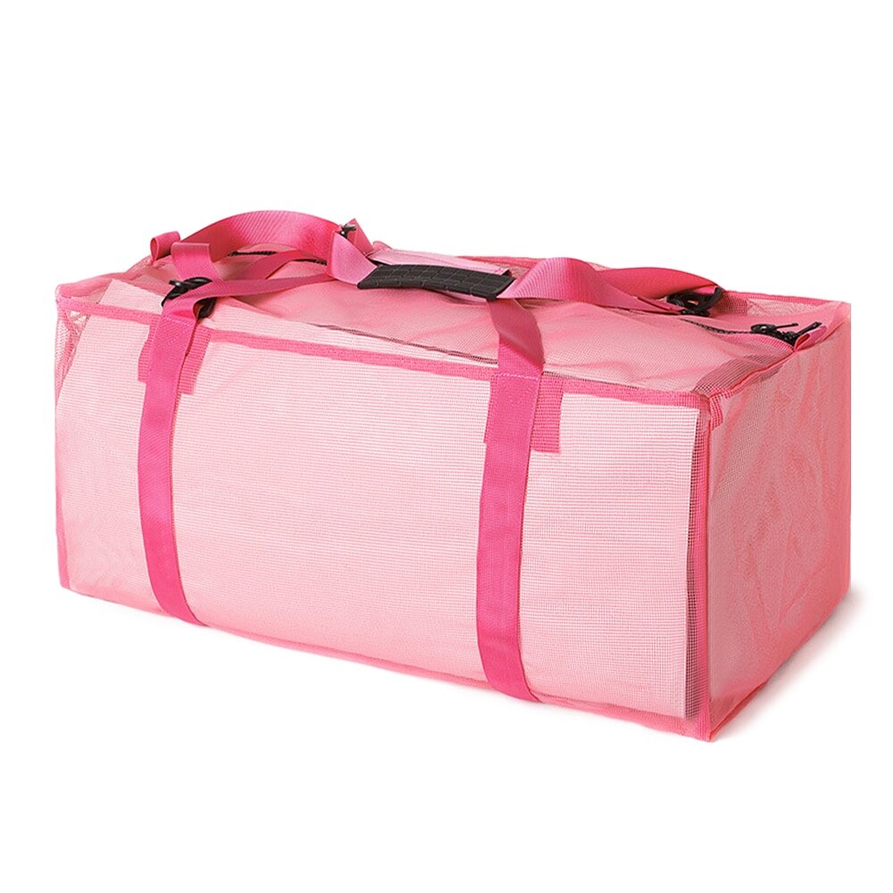 Mesh Duffel Gear Bag Snorkel Equipment Carry Bag for Mask Snorkel Fins Diving Surfing Gear Water Sports Swimming Bags: Pink Color