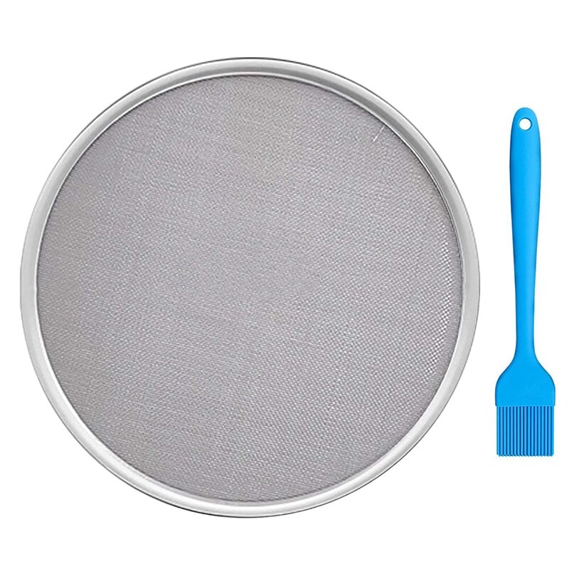 Grease Splatter Screen for Air Fryer,Nonstick Fine Mesh Anti Oil Splatter Net,Anti Oil Splatter Net