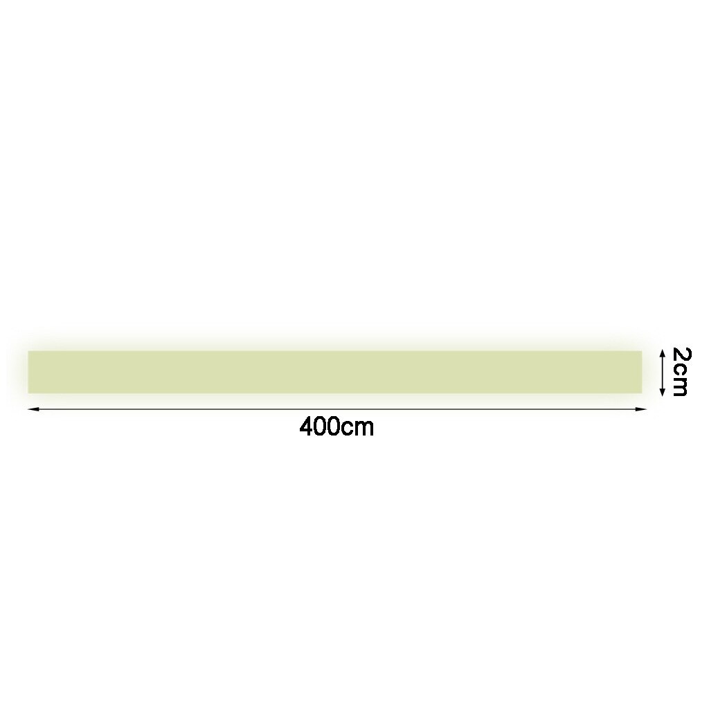Lysende med fodlister vægmærkat miljøbeskyttelse hjem soveværelse stue vægdekoration om natten pvc: 2 x 400cm 62g