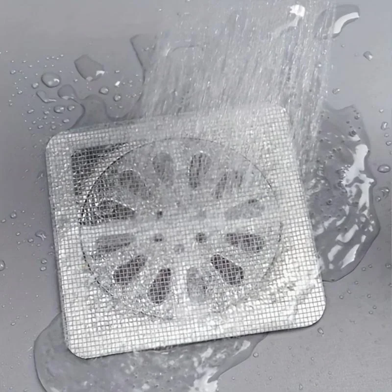 10 Stuks Wegwerp Douche Afvoer Haar Catcher Mesh Douche Afvoer Covers Vloer Gootsteenzeefje Filter Haar Stopper Voor Badkamer keuken