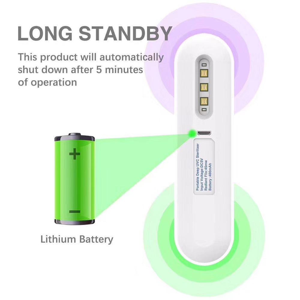 UV Sterilizer Portable Ultraviolet UVC Disinfection Lamp Folding Germicidal Ultraviolet Lamp USB UV Light Household Travel