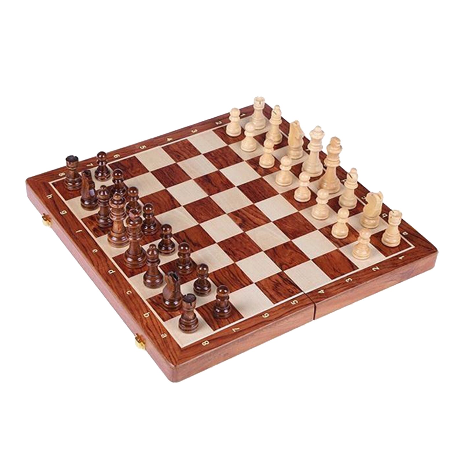 Tournament 15" Handcrafted Wooden Chess Board and 32 Pieces Chessmen