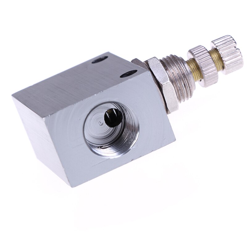 1 x Flow Control Valve Aluminum Alloy Pt 1/8" Thread Bore One Way Flow Control Valve ASC100-06
