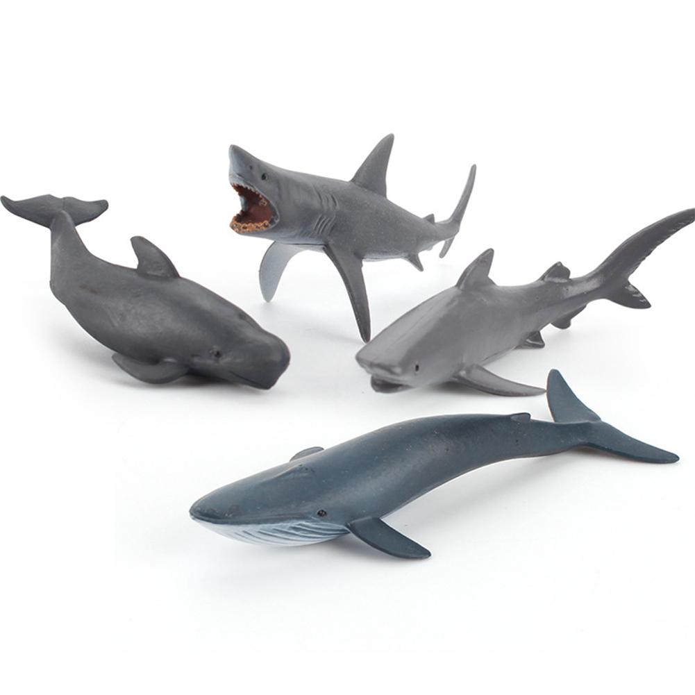 4 teile/satz Kunststoff Mini Solide Statische Marine Kreatur Modell einstellen Wissenschaft Pädagogisches Dekoration Spielzeug