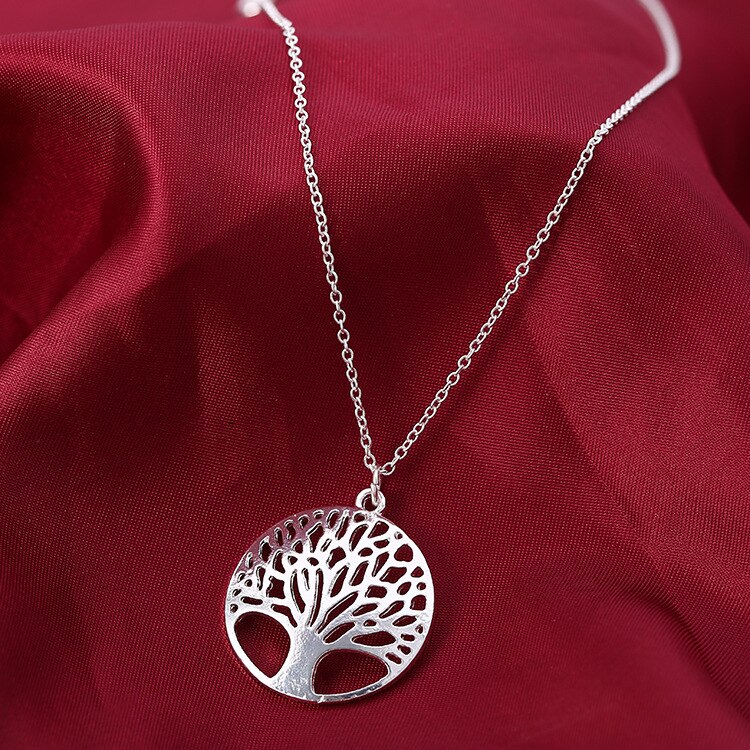 alliage arbre de vie boucle d'oreille pour les femmes ensemble Simple tout-Match métal pendentif Europe et amérique bijoux