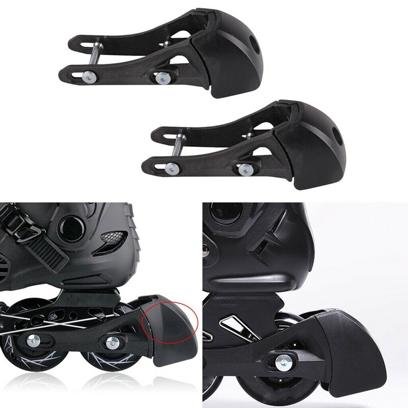 2Stck Universal- Rollschuhe Bremsen Pads Erwachsenen Inline Rolle Schlittschuh Bremsen Block Pad Brems Klinge Zubehör