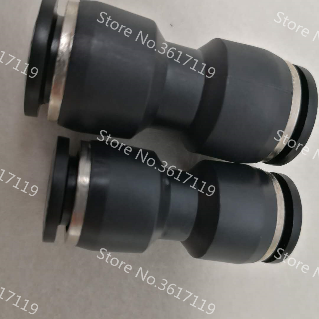 10pcs/lot PU-8 Pneumatic pipe joint quick pass direct plug 8mm pu-08: black