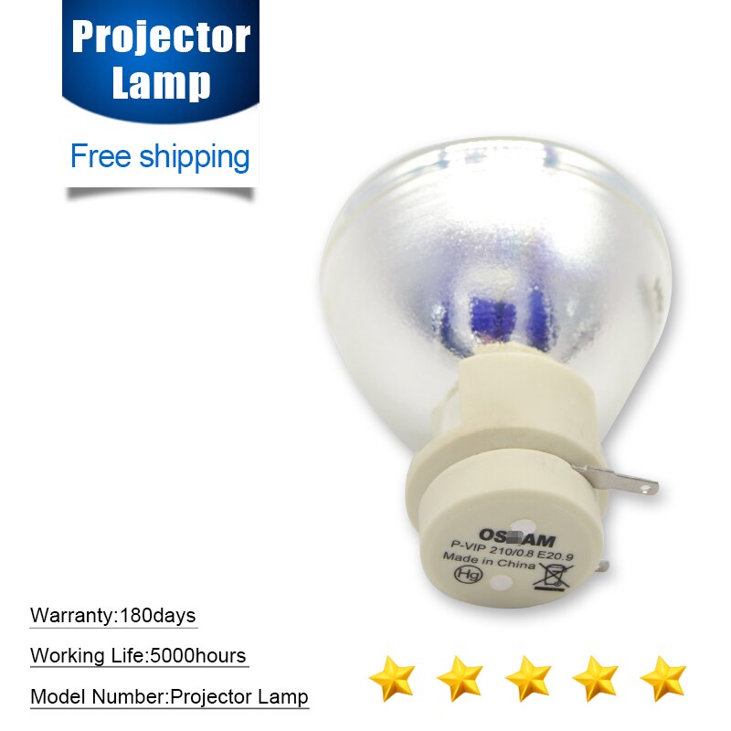 5J.JEL05.001 Vervanging Lamp P-VIP 210/0.8 E20.9 Fit Voor Benq TH670 Met 180 Dagen Garantie