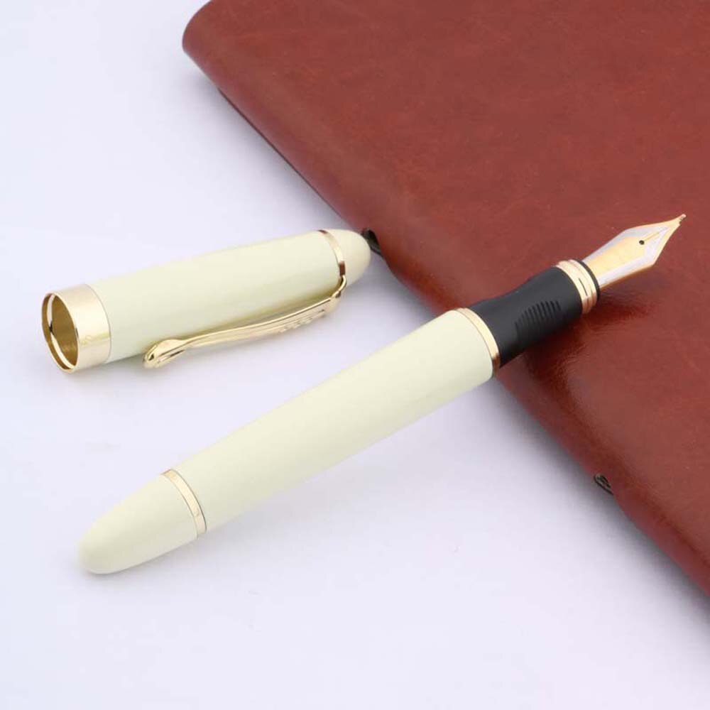 JINHAO X450-pluma estilográfica clásica de METAL, dorado, iridio, 1,0mm: A6