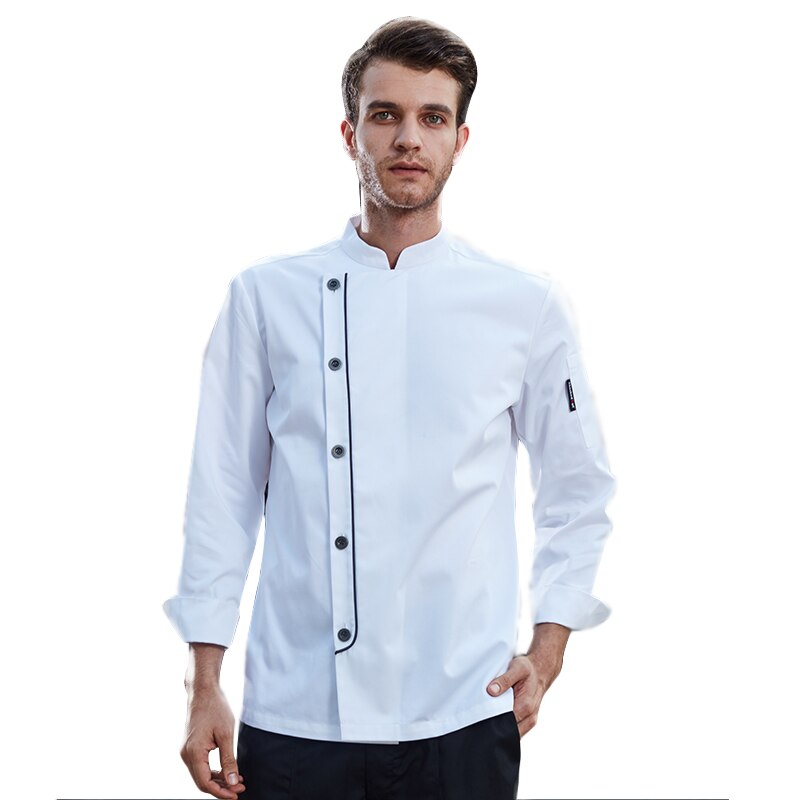 spring and autumn food service washable cook clothes comfortable restaurant kitchen long sleeve French chef uniform