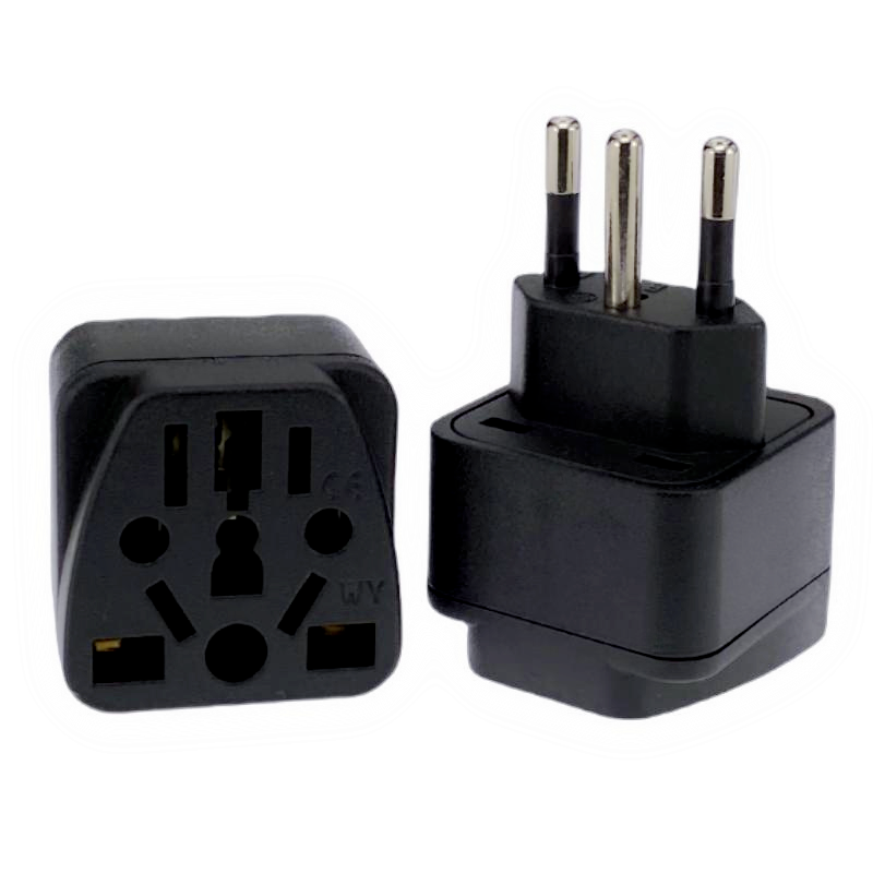 Universal Brazil Plug Adapter 3 Pin EU Euro AU US UK To Brazil Travel Adapter Electric Power Cord Charger Socket Outlet