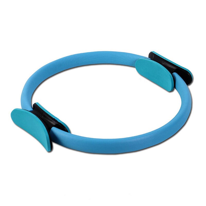 Pilates ring premium power resistance volledige gewichtsverlies body toning oefening fitness magische cirkel met dubbele handgrepen: Blauw